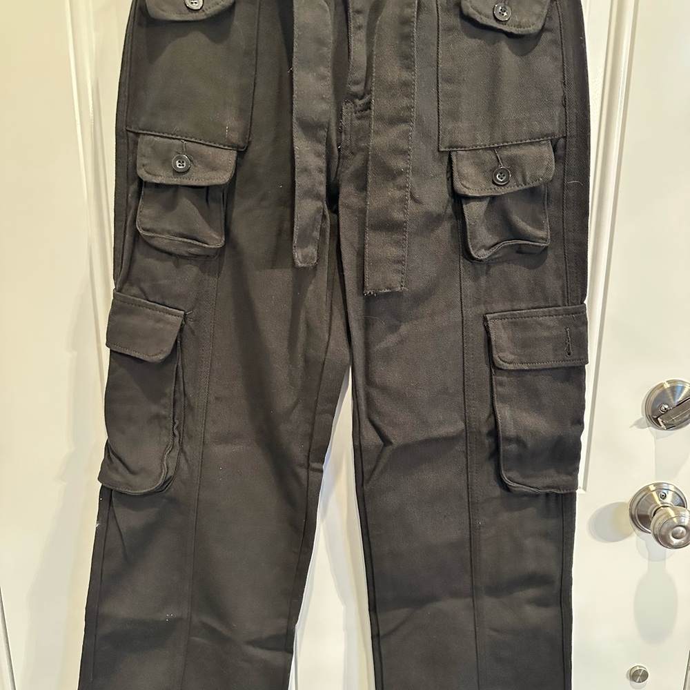 Women's Classic Black Cargo Pants